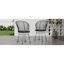 TAVON CHAIR, 2PCS avec 2 coussins, gris