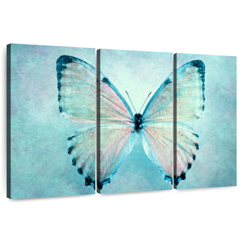 Brampt Delicate Blue Butterfly, 42" H x 65" W