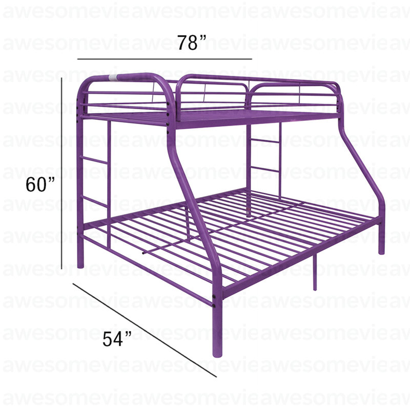 Modern Bunk Bed, Purple