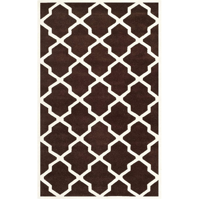 Carolene Hand Tufted Wool Geometric Rug, Rectangle 3' x 5'
