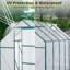 Serre en polycarbonate 6 x 10 pour l'extérieur vert