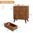 Fluted 3 Drawer End Table-372122292