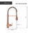 Spring Single Handle Copper Kitchen Sink Faucet