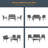 Geral 4 Piece PVC-Coated Polyester Metal Seating Group Breathable-2056437592