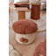 Mushroom Hunt Square Canvas Pouffe