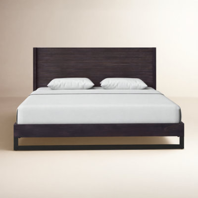 Terrance King Solid Wood Low Profile Platform Bed