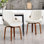Chaises de salle à manger rembourrées Modern