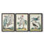 «Pastel Birds I» - Toile tendue avec châssis sur mesure - 3 pièces-180214190-180214187