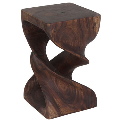 Ahliya Solid Wood Block End Table Set