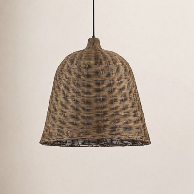 Webber Dimmable Rattan Single Light Pendant