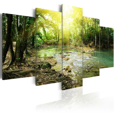5 Piece No Frame Print on Canvas