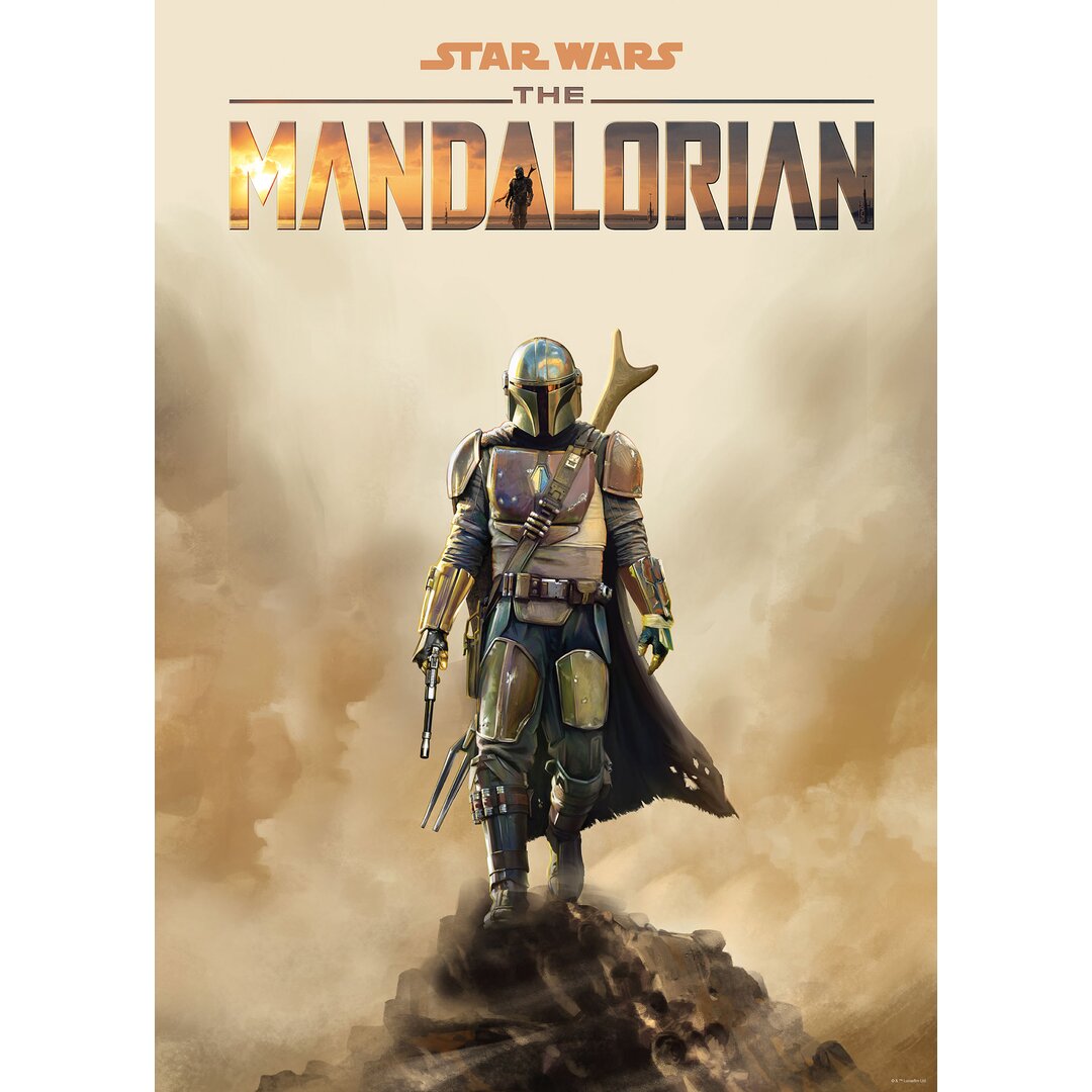 Papierbild - Kunstdrucke Mandalorian das Kind ikonisch