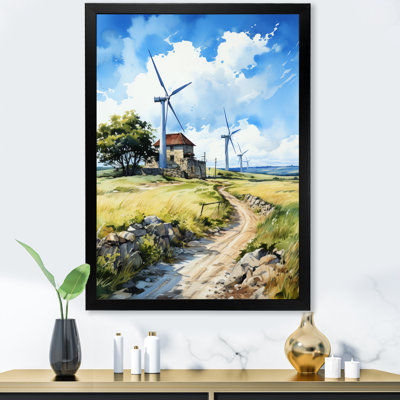 Wind Turbines In Wind Farm III, reproduction d'art sur toile