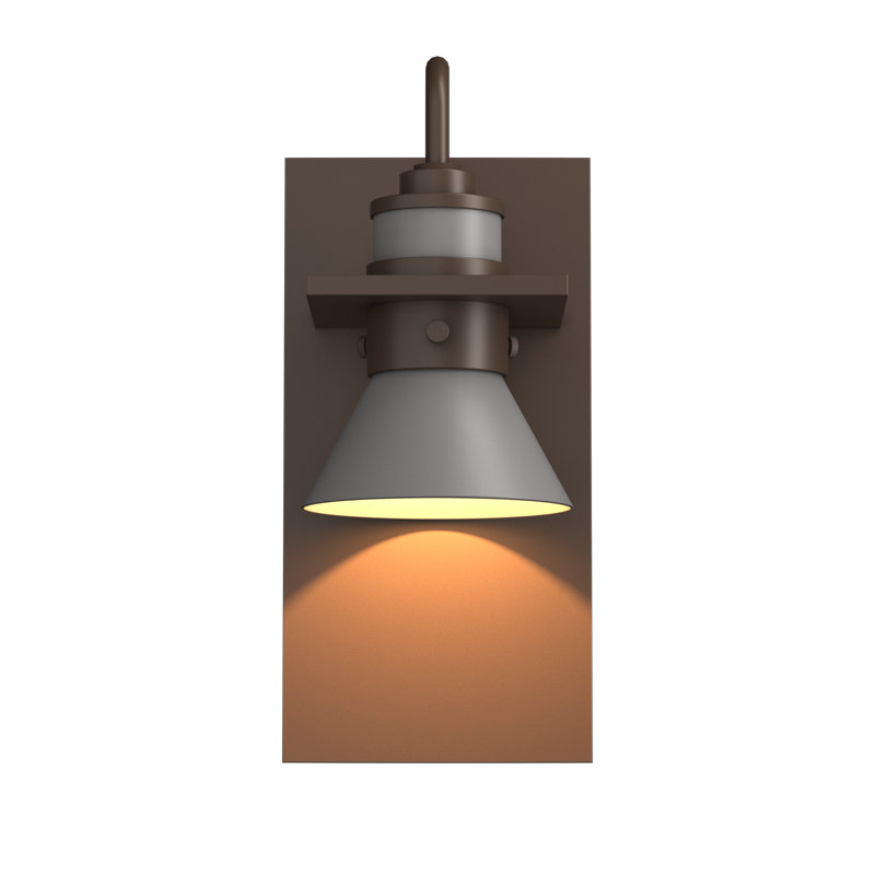 Erlenmeyer 1 - Bulb Outdoor Barn Light, Coastal Burnished Steel, Coastal Bronze