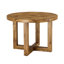 Une table de salle à manger circulaire moderne et pratique. Fabriqué en bois aggloméré et en bois. Convient au salon et à la chambre à coucher.