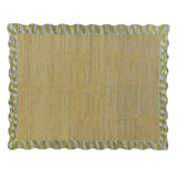 Jute Scalloped Purple and Green Rug