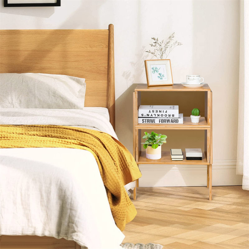 Bartlett 43cm W Solid Wood Bedside Table