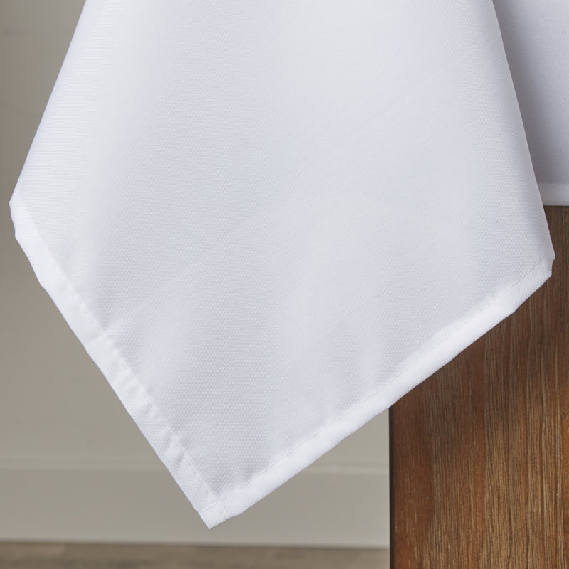Nappe à doublure solide Zumbrota, l 218 po x L 60 po, Blanc