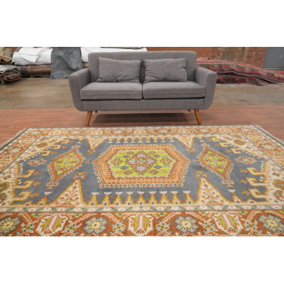 Tapis oriental géométrique 6 x 9