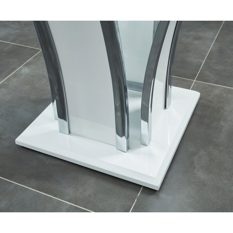 Ensemble de tables basses 2 pièces Crittendon, Blanc lustré
