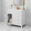 Meuble-lavabo autoportant de luxe - lavabo en céramique, tiroir rabattable et quincaillerie dorée?-1765489672