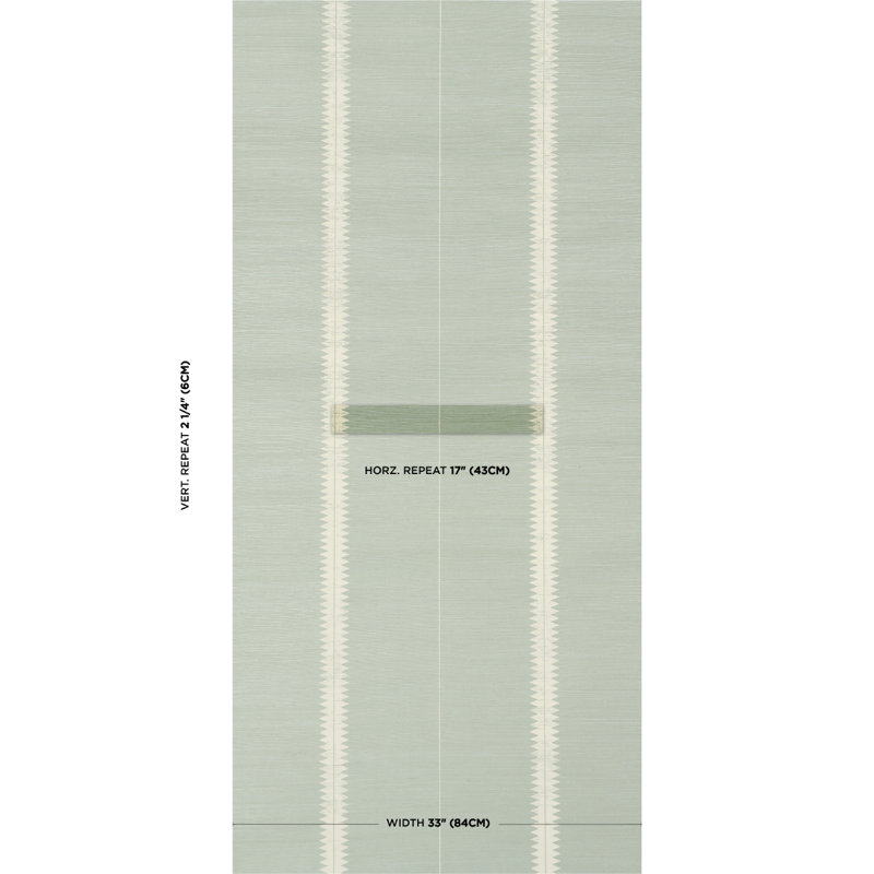 Bristle Striped Paper Wallpaper Roll, Seaglass