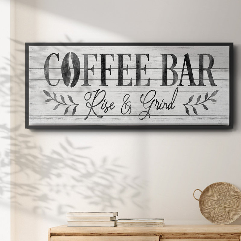 Coffee Bar- Framed Canvas