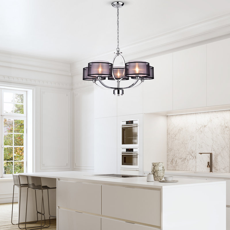 Catia 5 - Light Dimmable Drum Chandelier