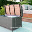 PE Rattan Outdoor Bench