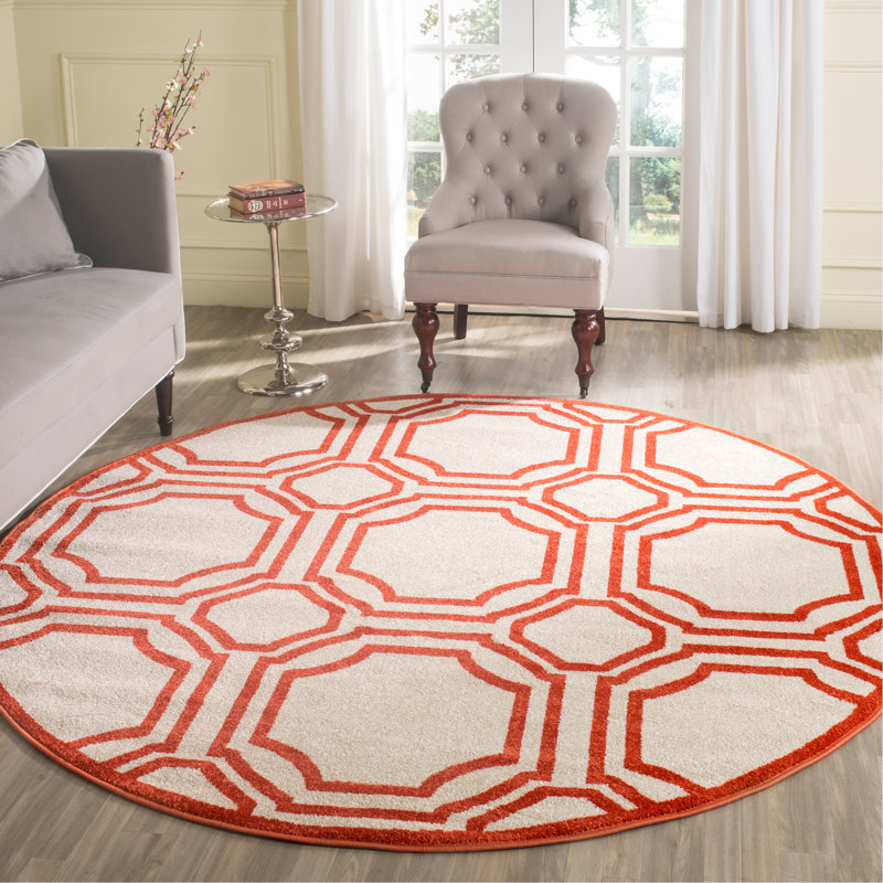 Amherst Performance Geometric Rug, Round 5'