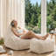 Grand fauteuil à billes avec repose-pieds et poche latérale pour adultes-1761310024