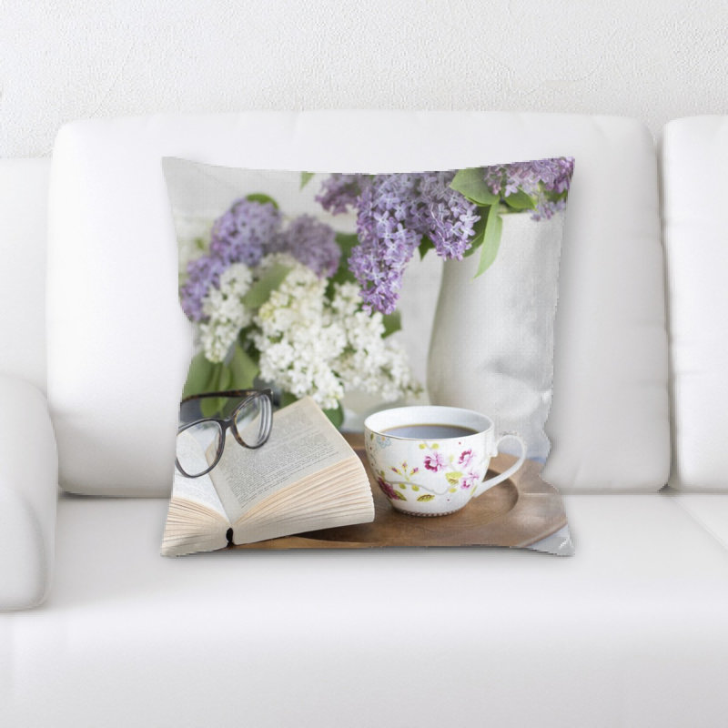 Housse et insert de coussin carré café