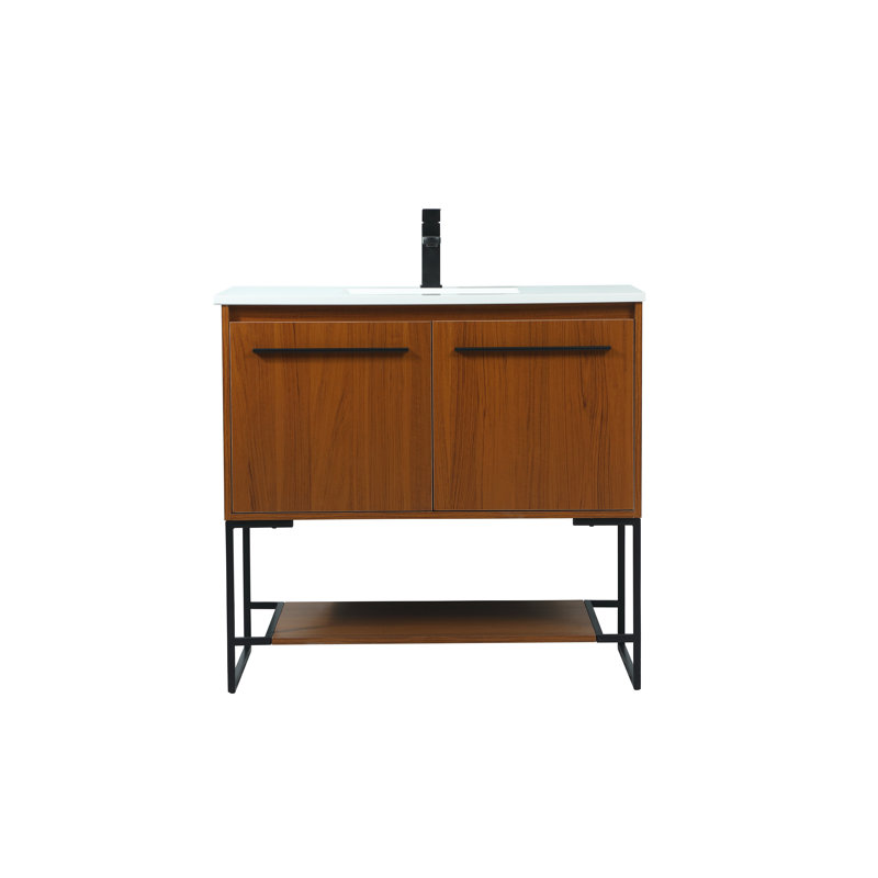Ensemble de meuble-lavabo simple 36 po Rozell, Teck