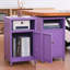 Armoire de rangement de table de chevet en métal de 26 po de haut avec verrou Katorra-1061192527