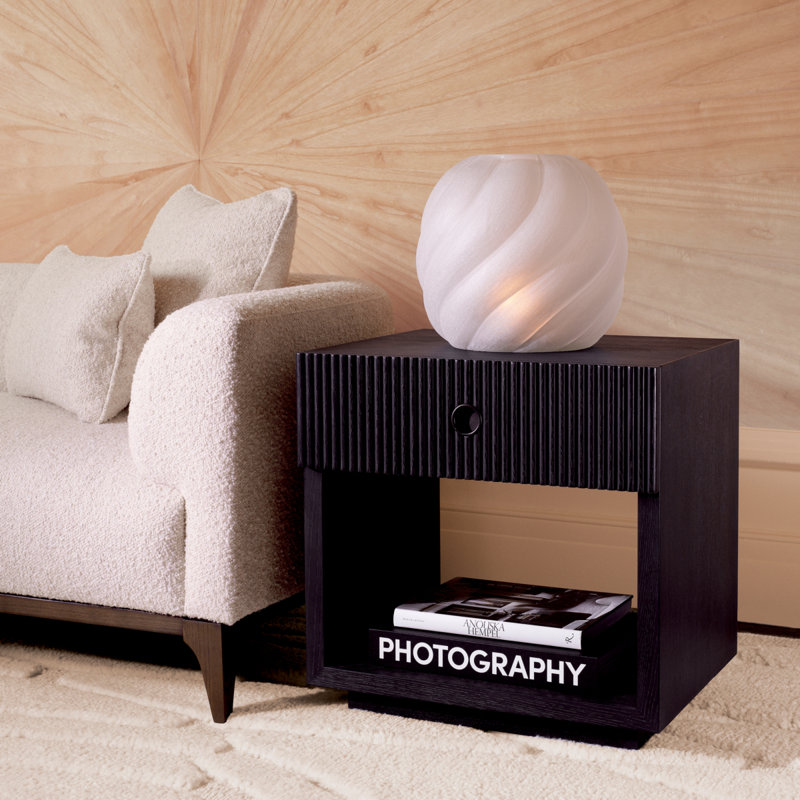 Nightstand Dimitrios, Charcoal Oak