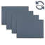  Stratham Reversible Premium Vegan Leather 12" X 18" Rectangular Placemats Set Of 4-856691720