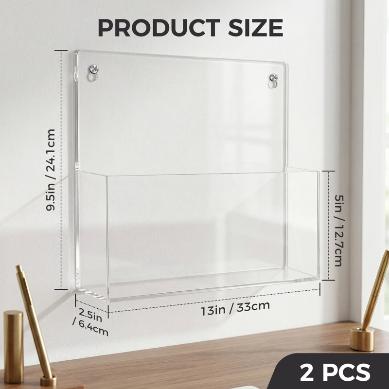 Support mural transparent en acrylique transparent