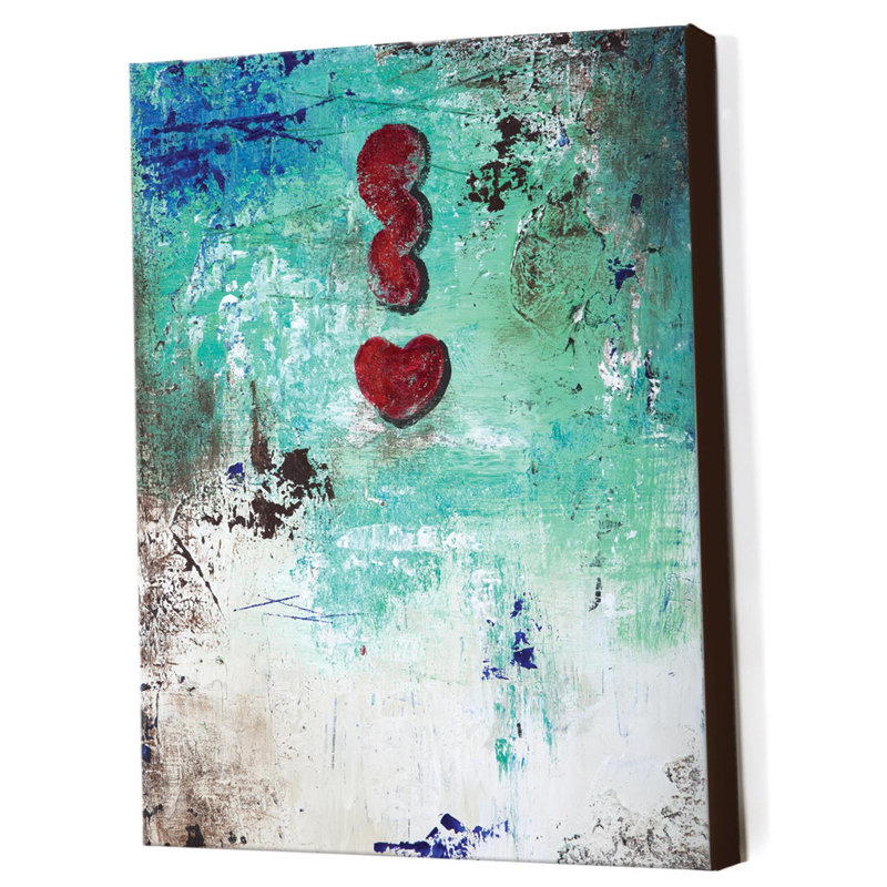 Love Cloud: Get Excited by Rodney White - Wrapped Canvas Painting, 51 cm H x 41 cm W x 4 cm D