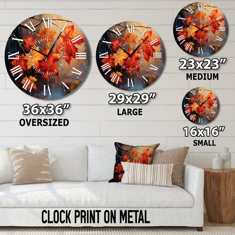 Horloge murale Canada Canada, Surdimensionné