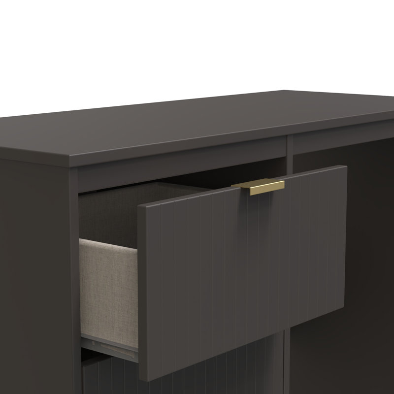 Berklie 3 Drawer Vanity (Ready Assembled), Graphite