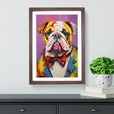 British Bulldog Expressionism - Framed Print