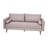 Joeleen Compact Faux Linen Upholstered Sofa with Wooden Legs-961586712