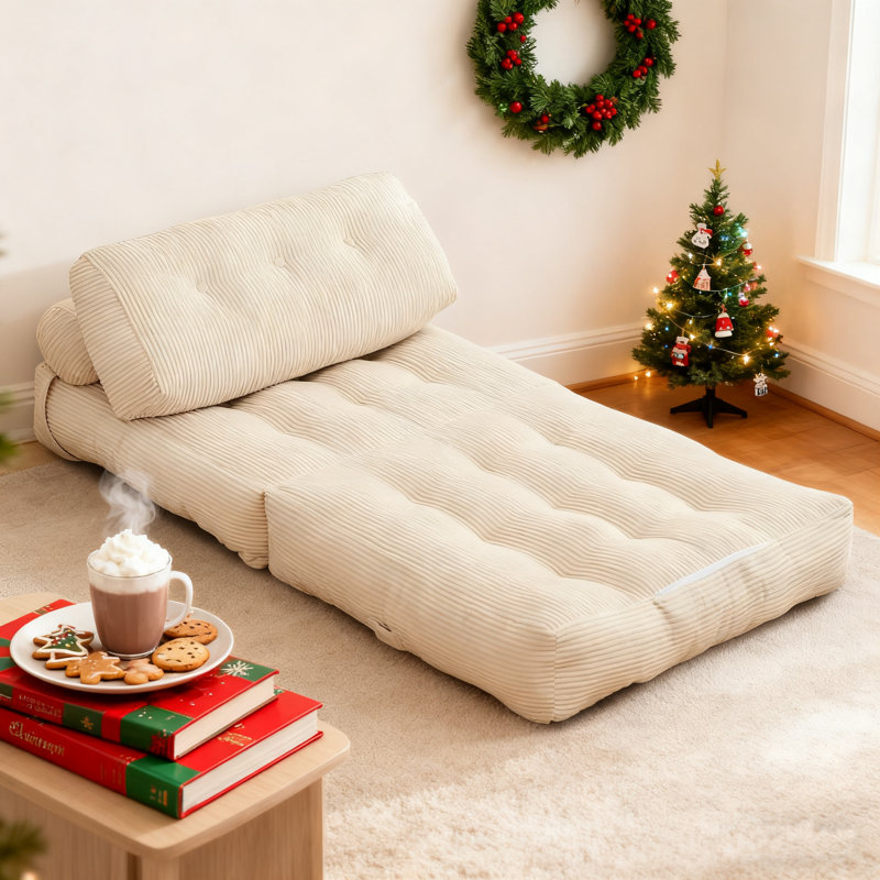 Fauteuil convertible avec canapé-lit Boneless, Beige