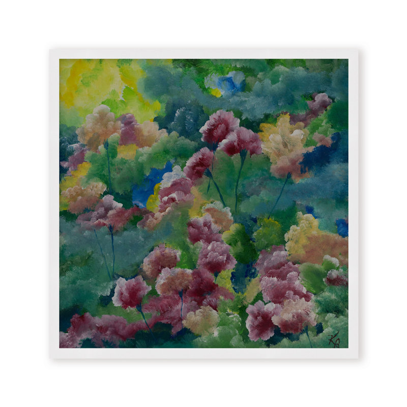 Nature Inspired "Petals of Spring" Canvas Wall Art By , 30" H x 30" W, Framed Canvas, Beige