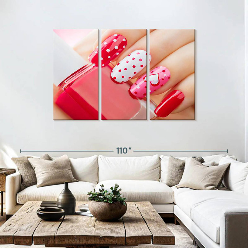 Shuttleworth Valentine's Day Nails, 48" H x 74" W