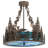 Jaiza Glass Semi Flush Mount