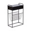 Table d'appoint Ã©troite avec Ã©tagÃ¨re de rangement en fil mÃ©tallique