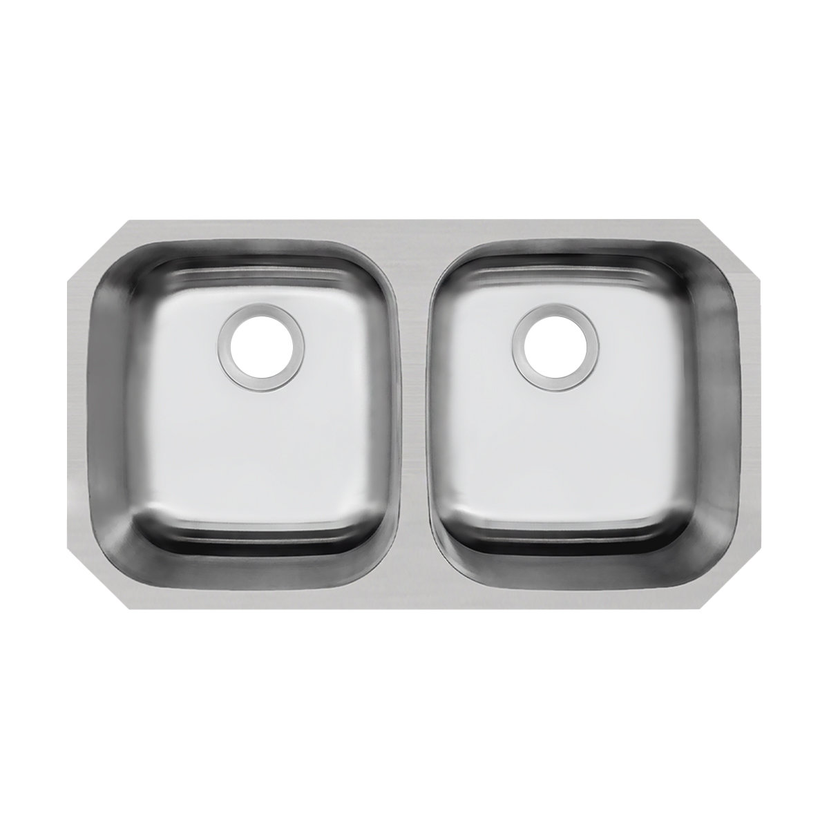 Curaté Undermount Double Bowl Stainless Steel Kitchen Sink | Wayfair