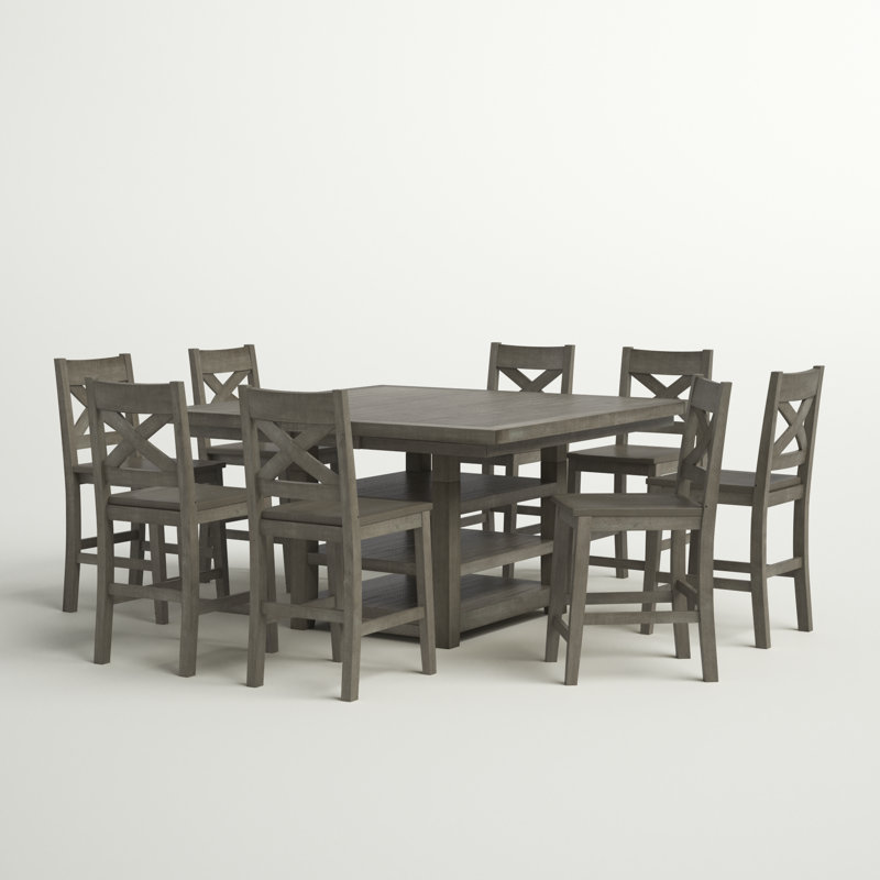 Ensemble de salle à manger Kenia , 9 pièces : table, 8 chaises
