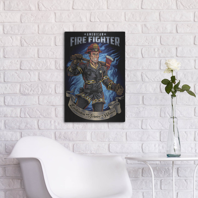 "Modèle de pompier humain" par Flyland Designs, H 24 po x l 16 po